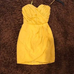 YaYa Aflalo Yellow Strapless Dress